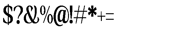 Amnesist Semi Bold Condensed Font OTHER CHARS