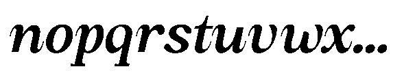Amnesist Semi Bold Expanded Italic Font LOWERCASE