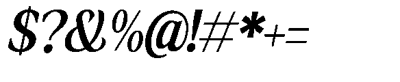 Amnesist Semi Bold Semi Condensed Italic Font OTHER CHARS