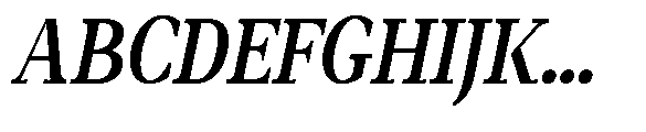 Amnesist Semi Bold Semi Condensed Italic Font UPPERCASE