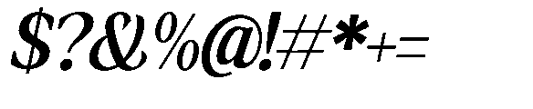 Amnesist Semi Bold Semi Expanded Italic Font OTHER CHARS