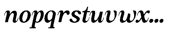Amnesist Semi Bold Semi Expanded Italic Font LOWERCASE