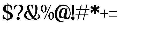 Amnesist Semi Bold Font OTHER CHARS
