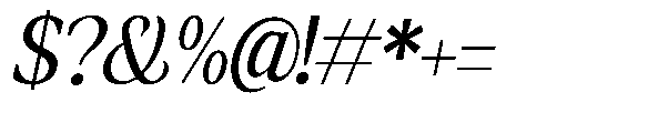 Amnesist Semi Expanded Italic Font OTHER CHARS