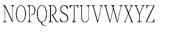 Amnesist Thin Condensed Font UPPERCASE