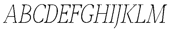 Amnesist Thin Expanded Italic Font UPPERCASE