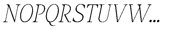 Amnesist Thin Expanded Italic Font UPPERCASE