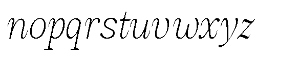 Amnesist Thin Expanded Italic Font LOWERCASE