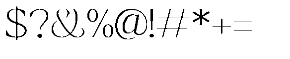 Amnesist Thin Expanded Font OTHER CHARS