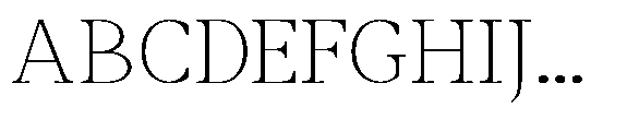 Amnesist Thin Expanded Font UPPERCASE