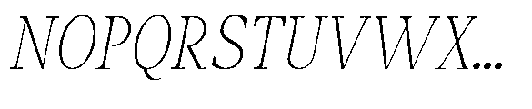 Amnesist Thin Semi Condensed Italic Font UPPERCASE
