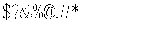Amnesist Thin Semi Condensed Font OTHER CHARS