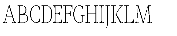 Amnesist Thin Semi Condensed Font UPPERCASE