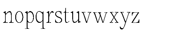 Amnesist Thin Semi Condensed Font LOWERCASE