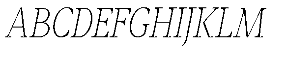 Amnesist Thin Semi Expanded Italic Font UPPERCASE