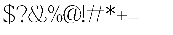 Amnesist Thin Semi Expanded Font OTHER CHARS