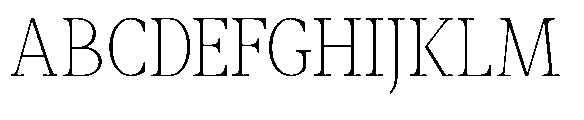 Amnesist Thin Font UPPERCASE