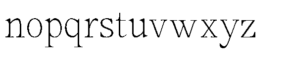 Amnesist Thin Font LOWERCASE