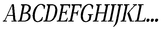Amnesist Variable Thin Condensed Italic Font UPPERCASE