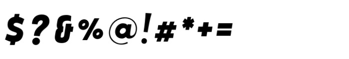 Amonos display Extra Bold Italic Font OTHER CHARS