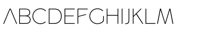 Amonos display Extra Light Font UPPERCASE
