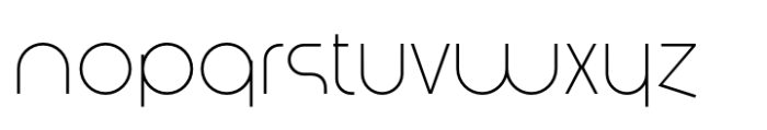 Amonos display Extra Light Font LOWERCASE