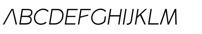 Amonos display Light Italic Font UPPERCASE