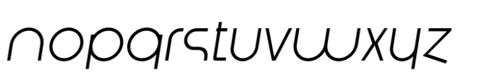 Amonos display Light Italic Font LOWERCASE