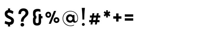 Amonos display Semi Bold Font OTHER CHARS
