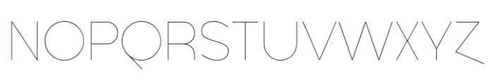 Amonos display Thin Font UPPERCASE