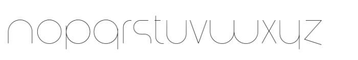 Amonos display Thin Font LOWERCASE