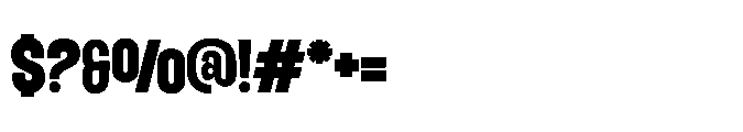 Amontic Display Font OTHER CHARS
