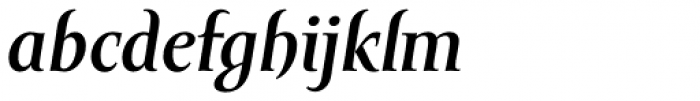Amor Serif Bold Italic Font LOWERCASE