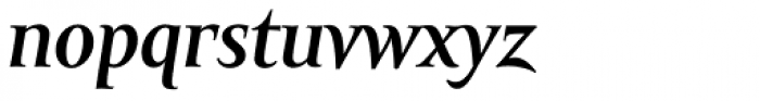 Amor Serif Bold Italic Font LOWERCASE