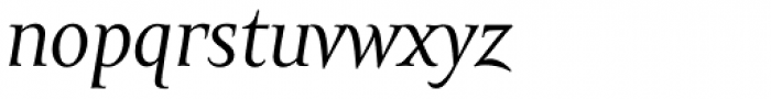 Amor Serif Italic Font LOWERCASE