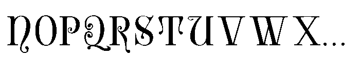 Amoral Font UPPERCASE