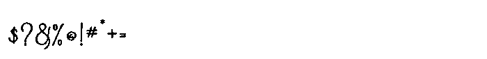 Amoratti Blossom Bold Font OTHER CHARS