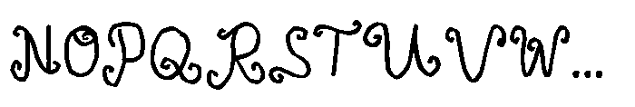Amore House Font UPPERCASE