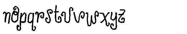 Amore House Font LOWERCASE