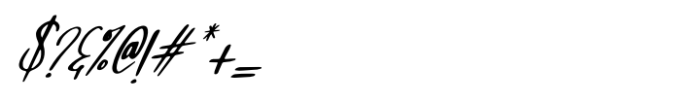 Amorita Cursive Font OTHER CHARS