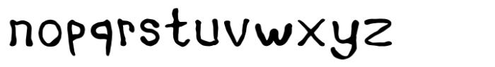 Amorphic Font LOWERCASE