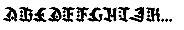 Amortem Diamond Font UPPERCASE