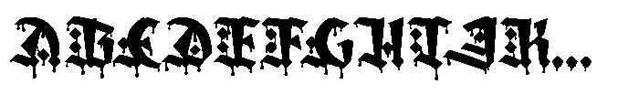 Amortem Drip Diamond Font UPPERCASE