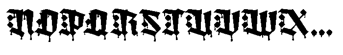 Amortem Drip Diamond Font UPPERCASE