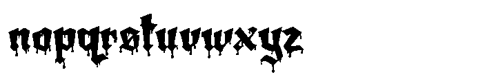 Amortem Drip Diamond Font LOWERCASE