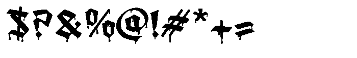 Amortem Drip Regular Font OTHER CHARS