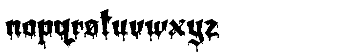 Amortem Drip Regular Font LOWERCASE