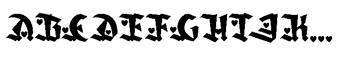 Amortem Heart Font UPPERCASE