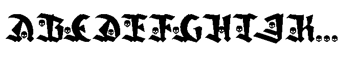 Amortem Skull Font UPPERCASE