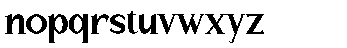 Amorthe Black Font LOWERCASE